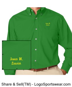 Green Dress Shirt Design Zoom